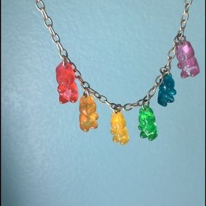 Gummy Bear Rainbow Necklace