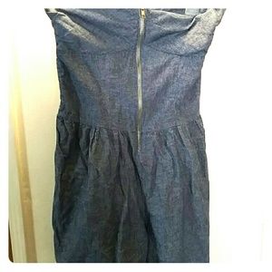 Denim one-piece jumpsuit