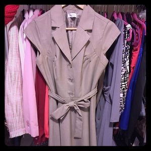 Chic Calvin Klein Knee-Length Career Dress, Size S