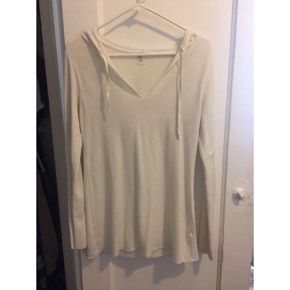Cream pull string pull over - Picture 1 of 2