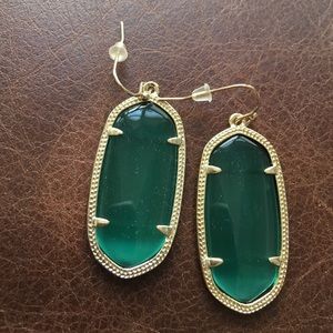 Green Elle Kendra Scott Earrings