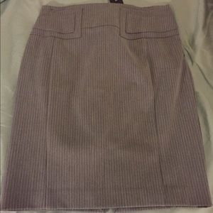 Express Pinstripe pencil skirt