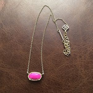 Pink Elisa kendra Scott necklace