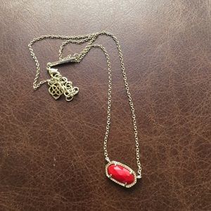 Red Elisa kendra Scott necklace