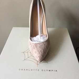 Charlotte Olympia Ivory wedding shoes. Size 36.5,