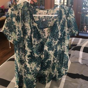 Sure cute flower printed blouse