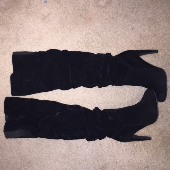 Shoes - Black Suede Boots