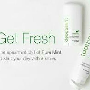 Pure Mint Deodorant and toothpaste