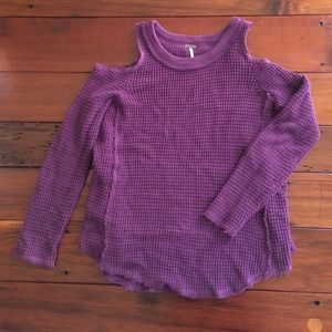 Free People sunset open shoulder sweater size xs