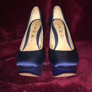 L.A.M.B Satin Heels