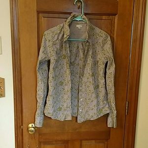 Anthropologie buttoned- down blouse