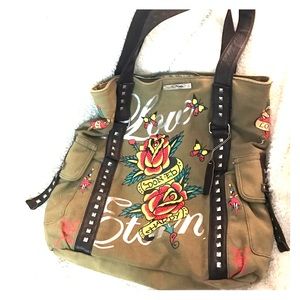 ONE HOUR SALE!! 💫ED HARDY TOTE💫⭐️AUTHENTIC⭐️