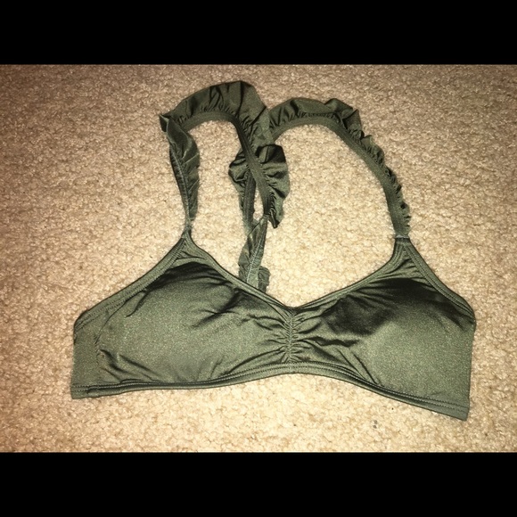 American eagle olive bikini top