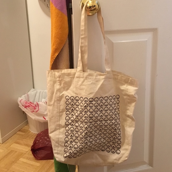 Tote bag with smileys
