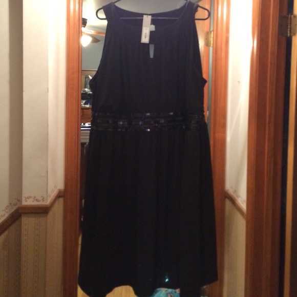3X Apt 9 black dress with sequins NWT