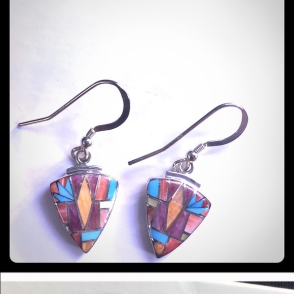 2 multi-gemstone earrings bundle