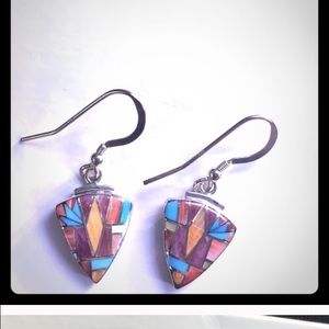 2 multi-gemstone earrings bundle