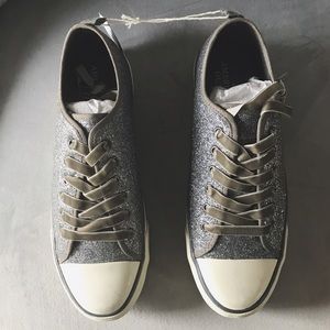 Silver Sparkle Sneakers