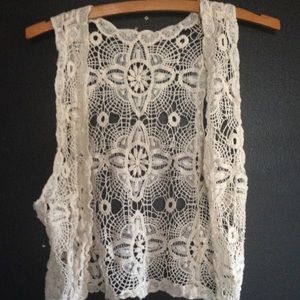Hippy crochet vest