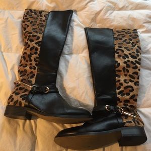 Women's size 8 leopard booties - wanted brand