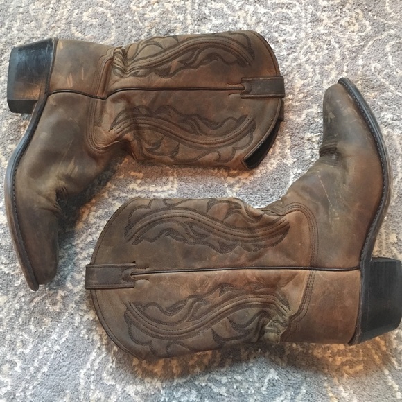 Distressed Leather Western (Cowboy) Boots