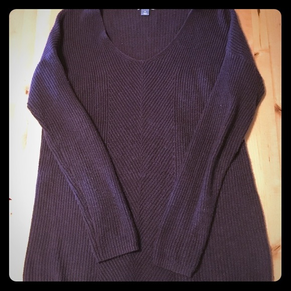 Old Navy Plum Oversized Knit sweater Medium