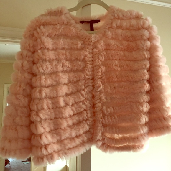 Bcbgmaxazria fur jacket