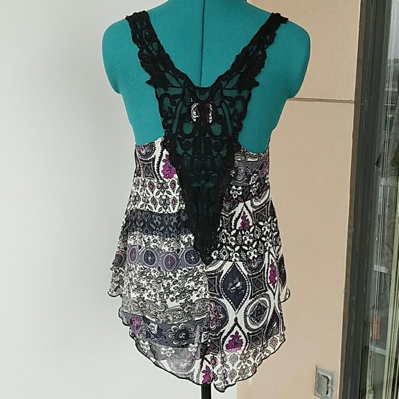 Purple Patterned Top - Picture 2 of 4