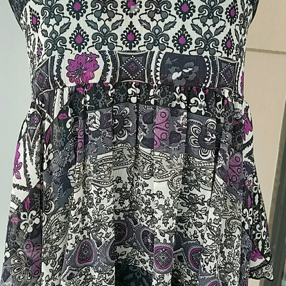 Purple Patterned Top - Picture 4 of 4