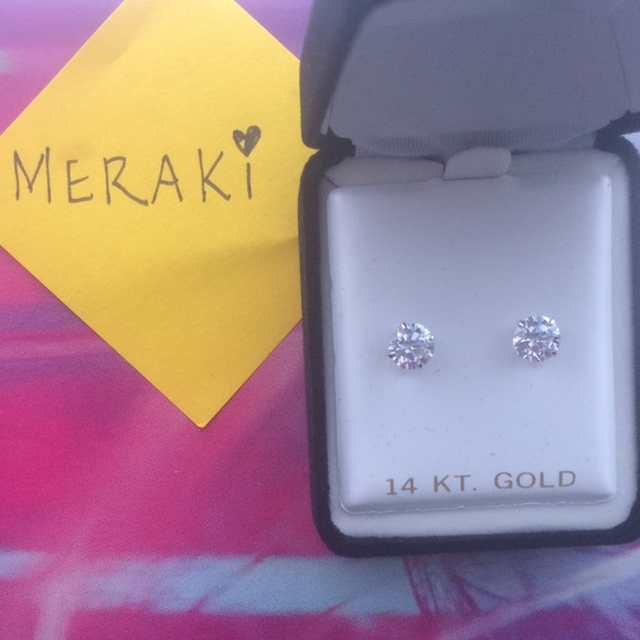 FEW LEFT 🎉BEST SELLER 2.0Ct 14K White Gold Studs - Picture 4 of 8