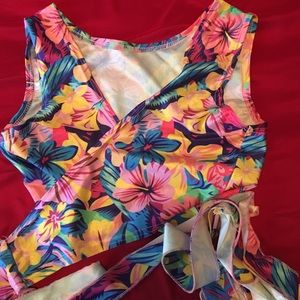 wrap around body belly shirt