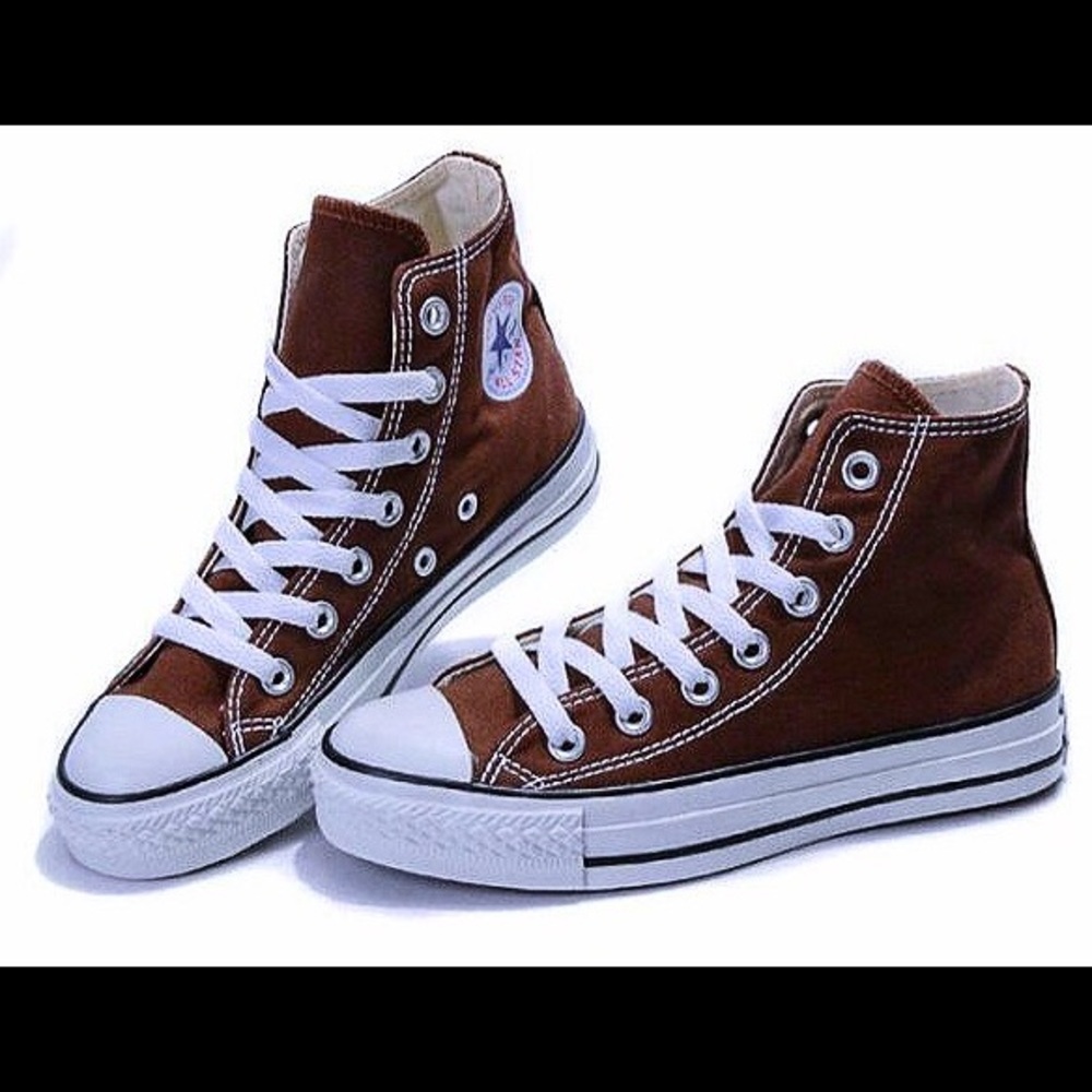 Brown Hi Top Converse