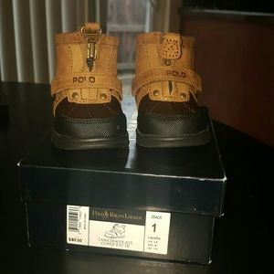 Newborn Ralph Lauren Polo Boots