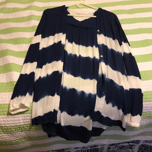 A button up, long shirt