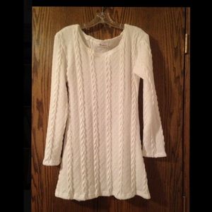 Knitted White Sweater Dress