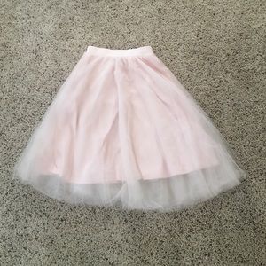 Charlottes Russe Blush Tulle Skirt