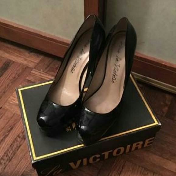 Pour la Victoire black patent leather Irina heels - Picture 3 of 5