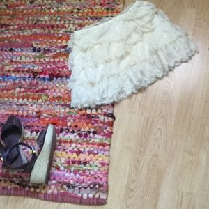 Cream lace skirt from forever 21