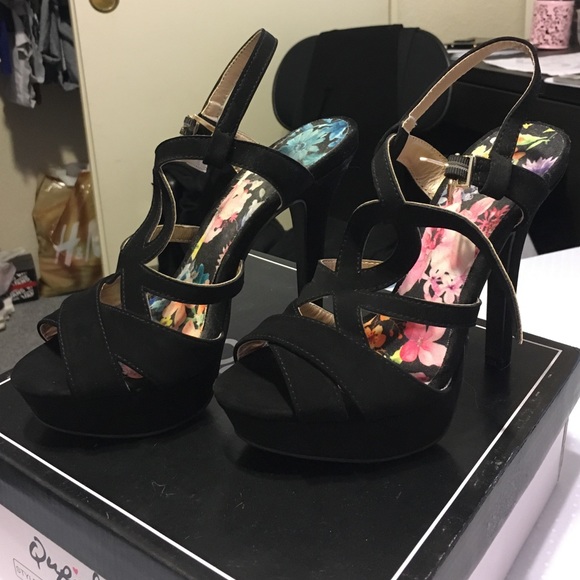Black high heels