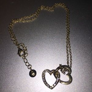 Tommy Hilfiger gold hearts necklace