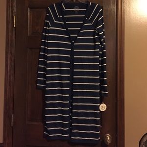 ✨NWT✨ Long-Sleeve Striped Duster