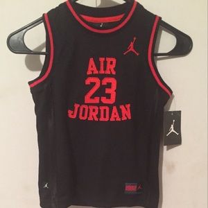 Red and Black Jordan Jersey
