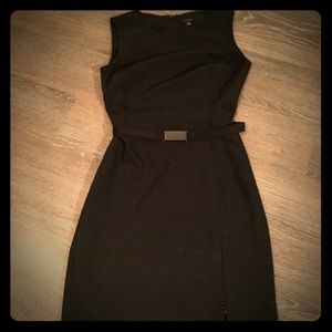 Ann Taylor black dress with belt