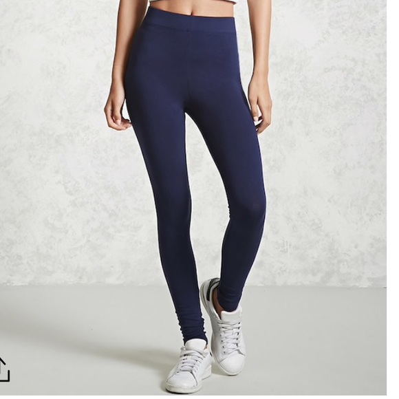 Forever 21 Pants - Forever 21 blue leggings. Size medium. Rarely worn