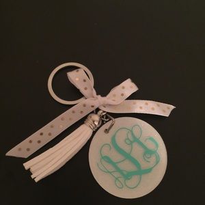 Glitter Monogram and Personalized keychains