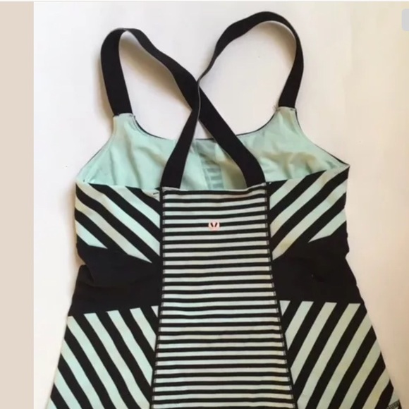 Lululemon Tank Top Mint Black Size 6 - Picture 3 of 4