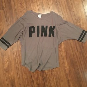 VS Pink baseball tee