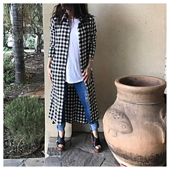 ✨LAST ONE ✨Gingham shirt dress - Picture 3 of 4