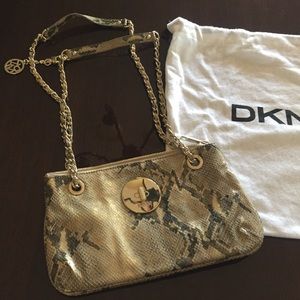 DKNY snakeskin handbag