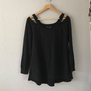 AQUA cut out sweater. Size M. New with tags.